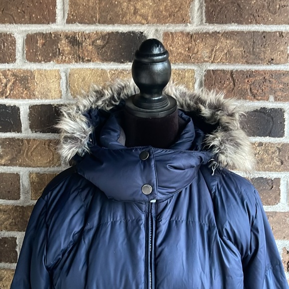 Eddie Bauer Women's Lodge Down Parka Dusted Indigo - Picture 5 of 16